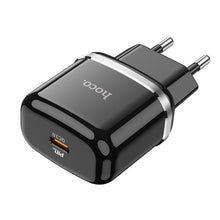 Заредете изображение във визуализатора на галерията – Hoco charger type c pd20w fast charge victorious n24 black
