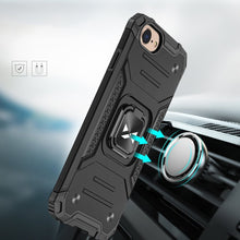 Заредете изображение във визуализатора на галерията – Wozinsky Ring Armor Case Kickstand Tough Rugged Cover for iPhone SE 2022 / SE 2020 / iPhone 8 / iPhone 7 black - TopMag
