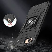 Заредете изображение във визуализатора на галерията – Wozinsky Ring Armor Case Kickstand Tough Rugged Cover for iPhone SE 2022 / SE 2020 / iPhone 8 / iPhone 7 black - TopMag
