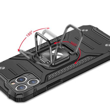 Заредете изображение във визуализатора на галерията – Wozinsky Ring Armor Case Kickstand Tough Rugged Cover for iPhone 11 Pro red - TopMag
