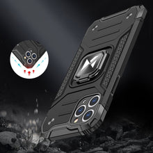 Заредете изображение във визуализатора на галерията – Wozinsky Ring Armor Case Kickstand Tough Rugged Cover for iPhone 11 Pro red - TopMag
