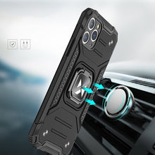 Заредете изображение във визуализатора на галерията – Wozinsky Ring Armor Case Kickstand Tough Rugged Cover for iPhone 11 Pro silver - TopMag
