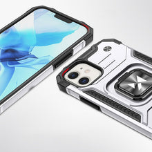 Заредете изображение във визуализатора на галерията – Wozinsky Ring Armor Case Kickstand Tough Rugged Cover for iPhone 12 mini silver - TopMag
