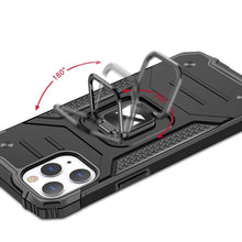 Заредете изображение във визуализатора на галерията – Wozinsky Ring Armor Case Kickstand Tough Rugged Cover for iPhone 12 Pro Max black - TopMag
