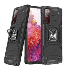 Заредете изображение във визуализатора на галерията – Wozinsky Ring Armor Case Kickstand Tough Rugged Cover for Samsung Galaxy S20 FE 5G black - TopMag
