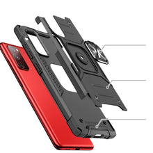Заредете изображение във визуализатора на галерията – Wozinsky Ring Armor Case Kickstand Tough Rugged Cover for Samsung Galaxy S20 FE 5G black - TopMag
