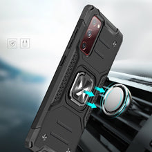 Заредете изображение във визуализатора на галерията – Wozinsky Ring Armor Case Kickstand Tough Rugged Cover for Samsung Galaxy S20 FE 5G black - TopMag
