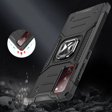 Заредете изображение във визуализатора на галерията – Wozinsky Ring Armor Case Kickstand Tough Rugged Cover for Samsung Galaxy S20 FE 5G black - TopMag
