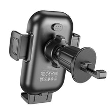 Заредете изображение във визуализатора на галерията – Borofone Car holder BH204 Blue Charm with induction charging to air vent black
