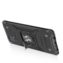 Заредете изображение във визуализатора на галерията – Wozinsky Ring Armor Case Kickstand Tough Rugged Cover for Samsung Galaxy A71 5G black - TopMag
