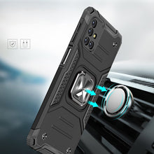 Заредете изображение във визуализатора на галерията – Wozinsky Ring Armor Case Kickstand Tough Rugged Cover for Samsung Galaxy M31s blue - TopMag
