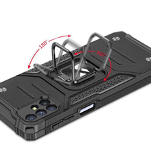 Заредете изображение във визуализатора на галерията – Wozinsky Ring Armor Case Kickstand Tough Rugged Cover for Samsung Galaxy M51 black - TopMag
