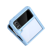 Заредете изображение във визуализатора на галерията – Outer Space Case for Samsung Galaxy Z Flip 3 cover with a flexible frame blue
