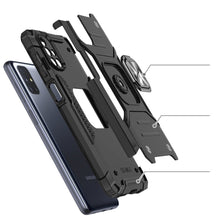 Заредете изображение във визуализатора на галерията – Wozinsky Ring Armor Case Kickstand Tough Rugged Cover for Samsung Galaxy M51 silver - TopMag
