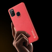 Заредете изображение във визуализатора на галерията – Dux Ducis Yolo elegant case made of soft TPU and PU leather for Samsung Galaxy M30s red - TopMag
