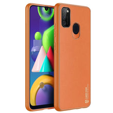 Заредете изображение във визуализатора на галерията – Dux Ducis Yolo elegant case made of soft TPU and PU leather for Samsung Galaxy M30s orange - TopMag
