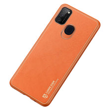 Заредете изображение във визуализатора на галерията – Dux Ducis Yolo elegant case made of soft TPU and PU leather for Samsung Galaxy M30s orange - TopMag
