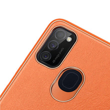 Заредете изображение във визуализатора на галерията – Dux Ducis Yolo elegant case made of soft TPU and PU leather for Samsung Galaxy M30s orange - TopMag

