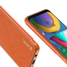 Заредете изображение във визуализатора на галерията – Dux Ducis Yolo elegant case made of soft TPU and PU leather for Samsung Galaxy M30s orange - TopMag
