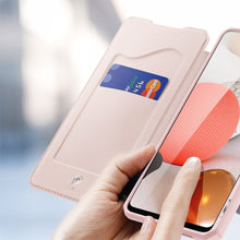 Заредете изображение във визуализатора на галерията – DUX DUCIS Skin X Bookcase type case for Samsung Galaxy A42 5G pink - TopMag

