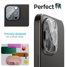 Заредете изображение във визуализатора на галерията – Spigen Optik.tR Camera Protector for iPhone 14 Pro / Pro Max / 15 Pro / Pro Max - transparent 2 pcs.
