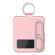 Заредете изображение във визуализатора на галерията – Nillkin CamShield Silky Silicone Case Case For Samsung Galaxy Z Flip 4 Silicone Cover With Camera Protector Peach
