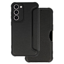 Заредете изображение във визуализатора на галерията – Razor Carbon Book Case for Samsung Galaxy S23 Plus black
