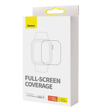 Заредете изображение във визуализатора на галерията – Set of 2x Baseus NanoCrystal protective film for Apple Watch 7/8 41mm + mounting kit - transparent
