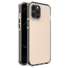 Заредете изображение във визуализатора на галерията – Spring Armor clear TPU gel rugged protective cover with colorful frame for iPhone 12 Pro Max black - TopMag
