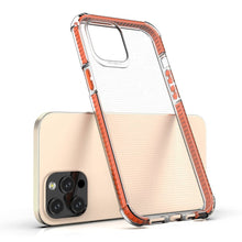 Заредете изображение във визуализатора на галерията – Spring Armor clear TPU gel rugged protective cover with colorful frame for iPhone 12 Pro Max red - TopMag
