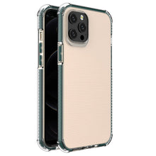Заредете изображение във визуализатора на галерията – Spring Armor clear TPU gel rugged protective cover with colorful frame for iPhone 12 Pro Max green - TopMag
