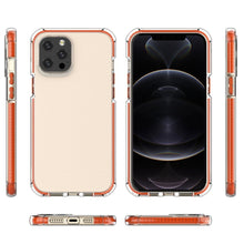 Заредете изображение във визуализатора на галерията – Spring Armor clear TPU gel rugged protective cover with colorful frame for iPhone 12 Pro Max green - TopMag
