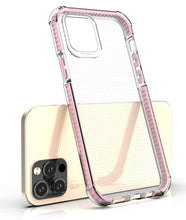 Заредете изображение във визуализатора на галерията – Spring Armor clear TPU gel rugged protective cover with colorful frame for iPhone 12 Pro / iPhone 12 blue - TopMag
