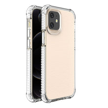 Заредете изображение във визуализатора на галерията – Spring Armor clear TPU gel rugged protective cover with colorful frame for iPhone 12 mini white - TopMag
