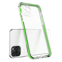 Заредете изображение във визуализатора на галерията – Spring Armor clear TPU gel rugged protective cover with colorful frame for iPhone 11 Pro Max blue - TopMag
