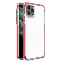 Заредете изображение във визуализатора на галерията – Spring Armor clear TPU gel rugged protective cover with colorful frame for iPhone 11 Pro Max red - TopMag
