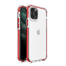 Заредете изображение във визуализатора на галерията – Spring Armor clear TPU gel rugged protective cover with colorful frame for iPhone 11 Pro red - TopMag
