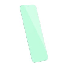Заредете изображение във визуализатора на галерията – Baseus 2x 0,3 mm Eye Protection Full Coverage Green Tempered Glass Film with Anti Blue Light Filter for iPhone 12 mini (SGAPIPH54N-LP02) - TopMag
