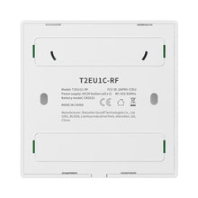Заредете изображение във визуализатора на галерията – Sonoff T2EU2C-RF Three Channel Touch Light Switch Wi-Fi Button 433MHz Wireless RF Remote white (M0802030010) - TopMag
