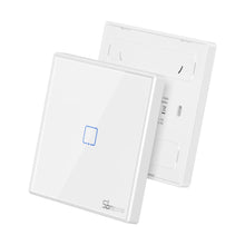 Заредете изображение във визуализатора на галерията – Sonoff T2EU2C-RF Three Channel Touch Light Switch Wi-Fi Button 433MHz Wireless RF Remote white (M0802030010) - TopMag
