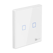 Заредете изображение във визуализатора на галерията – Sonoff T2EU2C-RF Three Channel Touch Light Switch Wi-Fi Button 433MHz Wireless RF Remote white (M0802030010) - TopMag
