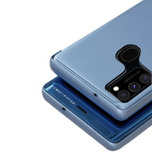 Заредете изображение във визуализатора на галерията – Clear View Case cover for Samsung Galaxy A12 / Galaxy M12 blue - TopMag
