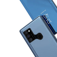 Заредете изображение във визуализатора на галерията – Clear View Case cover for Samsung Galaxy A12 / Galaxy M12 blue - TopMag
