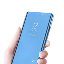 Заредете изображение във визуализатора на галерията – Clear View Case cover for Samsung Galaxy A12 / Galaxy M12 blue - TopMag
