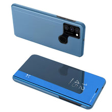 Заредете изображение във визуализатора на галерията – Clear View Case cover for Samsung Galaxy A12 / Galaxy M12 blue - TopMag
