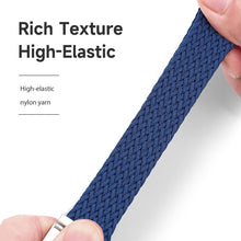 Заредете изображение във визуализатора на галерията – DUX DUCIS Mixture II - stretchable braided strap for Samsung Galaxy Watch / Huawei Watch / Honor Watch (20mm band) niebieska
