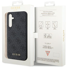 Заредете изображение във визуализатора на галерията – Original Case GUESS - hardcase 4G Metal Gold Logo GUHCS23FEG4GFGR for Samsung Galaxy S23 FE Grey
