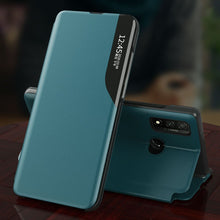 Заредете изображение във визуализатора на галерията – Eco Leather View Case elegant bookcase type case with kickstand for Samsung Galaxy A02s EU green - TopMag
