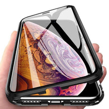 Заредете изображение във визуализатора на галерията – Wozinsky Full Magnetic Case Full Body Front and Back Cover with built-in glass for iPhone 12 Pro Max black-transparent - TopMag
