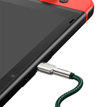 Заредете изображение във визуализатора на галерията – Baseus Cafule Metal Data cable USB Type C - USB Type C 100 W (20 V / 5 A) Power Delivery 2 m green (CATJK-D06) - TopMag
